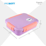 Probott Stainless Steel Lunch Box Purple 710ml