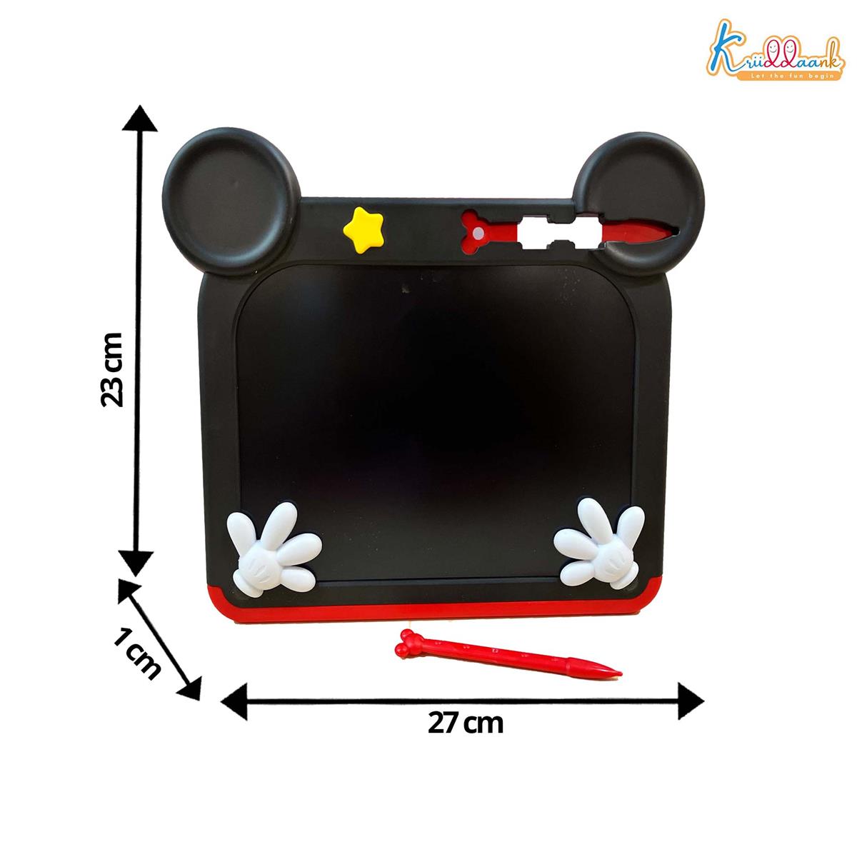 Kriiddaank Mickey Disney LCD Writing Magic Tablet 9 Inch, Red