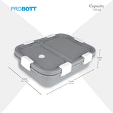 Probott Stainless Steel Lunch Box Gray 750ml