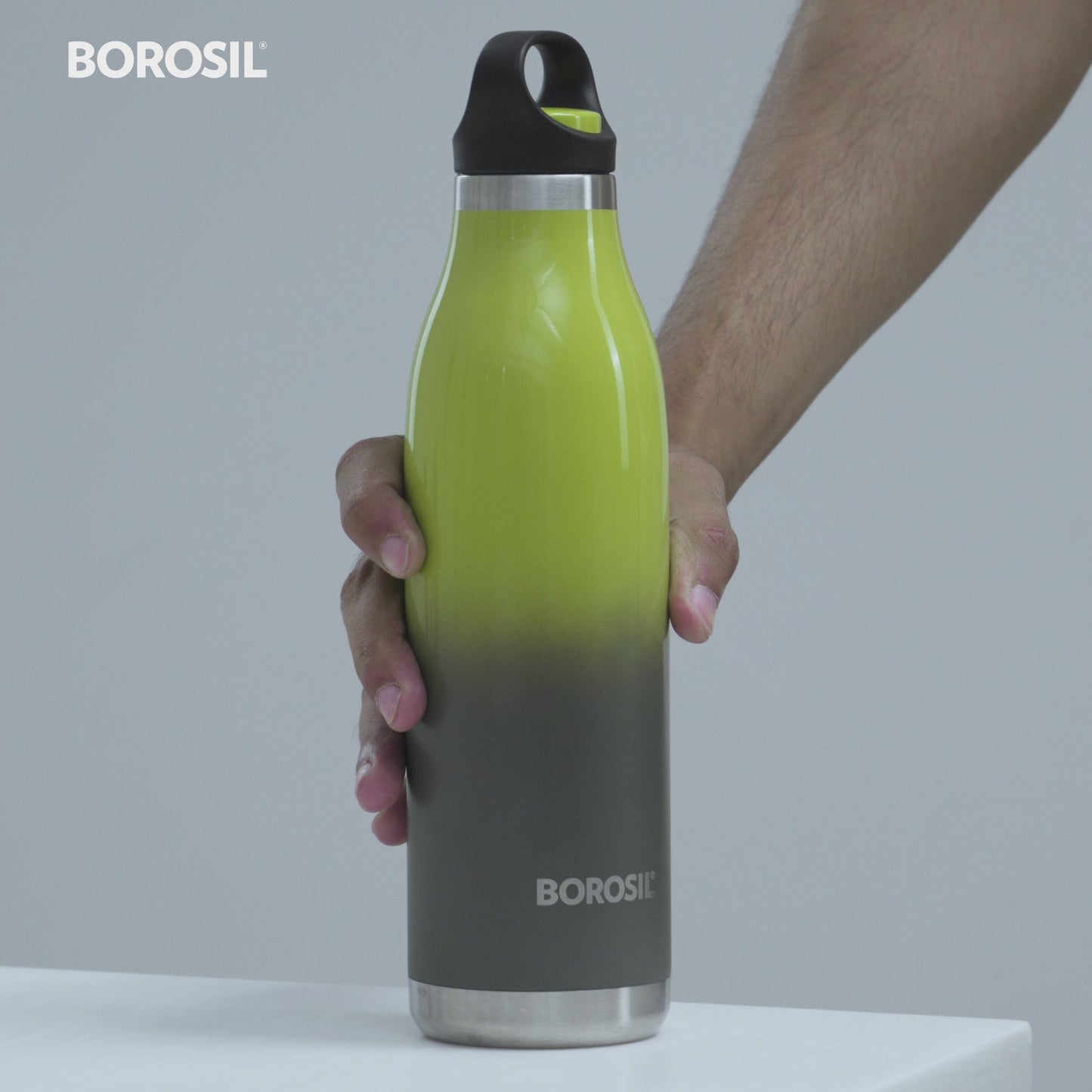 Borosil Colour Crush Double Wall Bottle, Violet 700ML