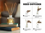 Rosemoore Lemongrass Scented Reed Diffuser & Refill Oil Combo