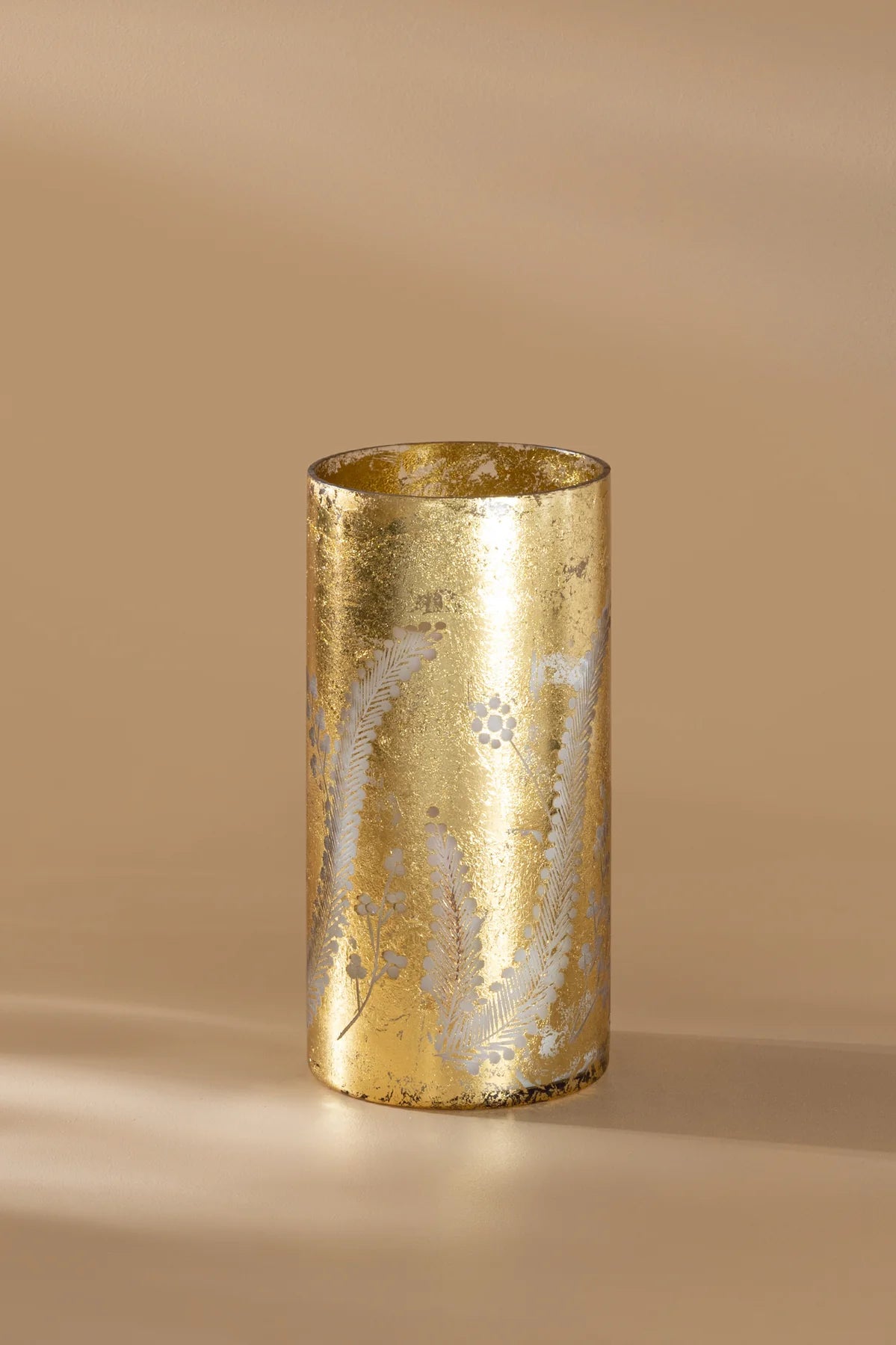 Doft Gilded Fleurette - Cylinder Candle | Gold | Sparkling Citrus