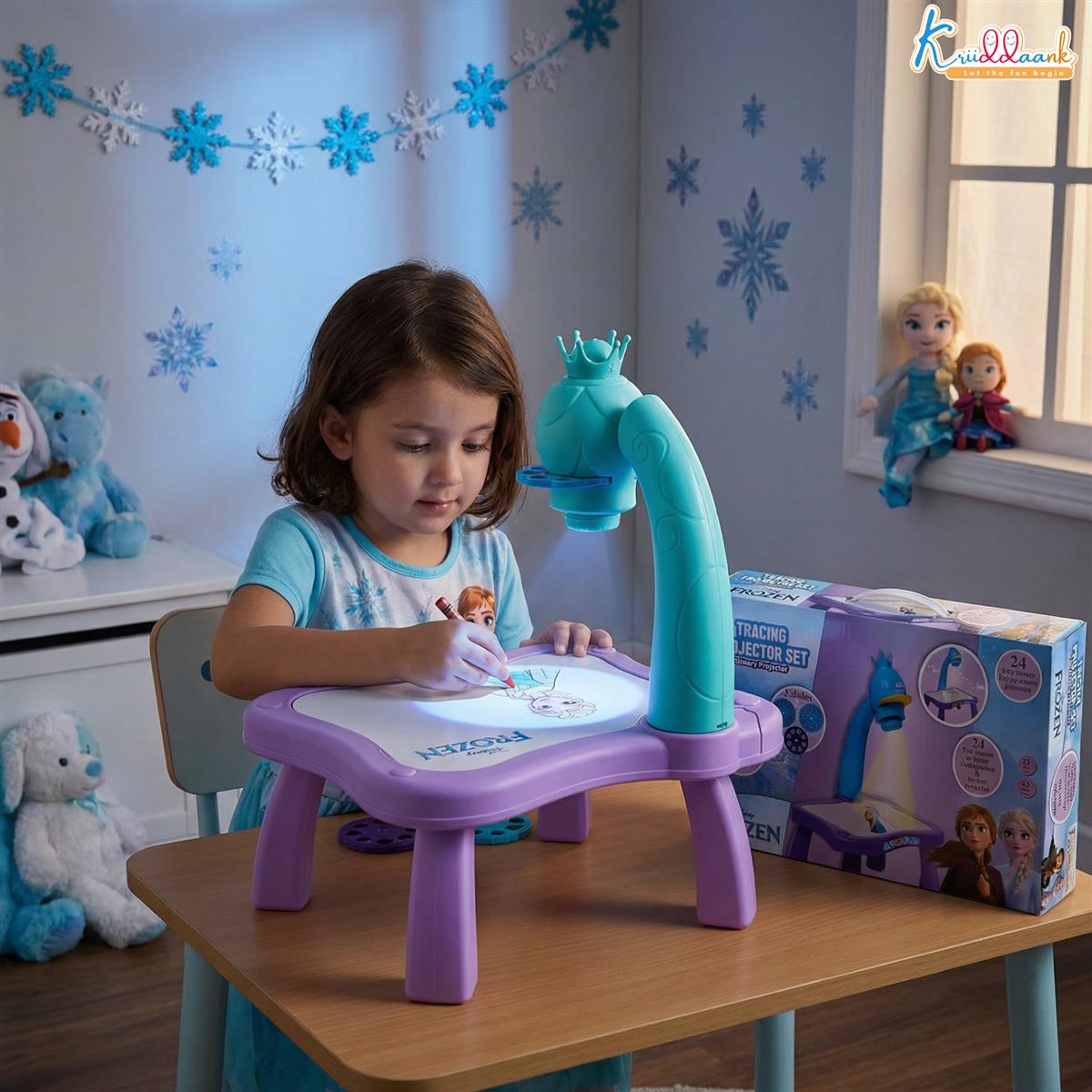 Kriiddaank Frozen Tracing Projector for Kids
