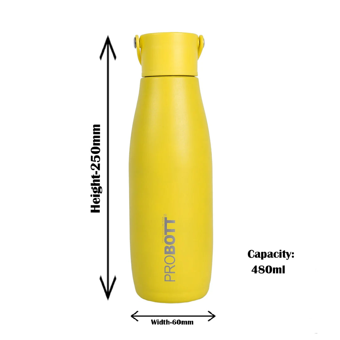 Probott Trendy Stainless Steel Water Bottles 480ml
