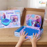 Kriiddaank Frozen Theme Educational Laptop for Kids â€“ Screen-Free Learning Toy for Preschoolers
