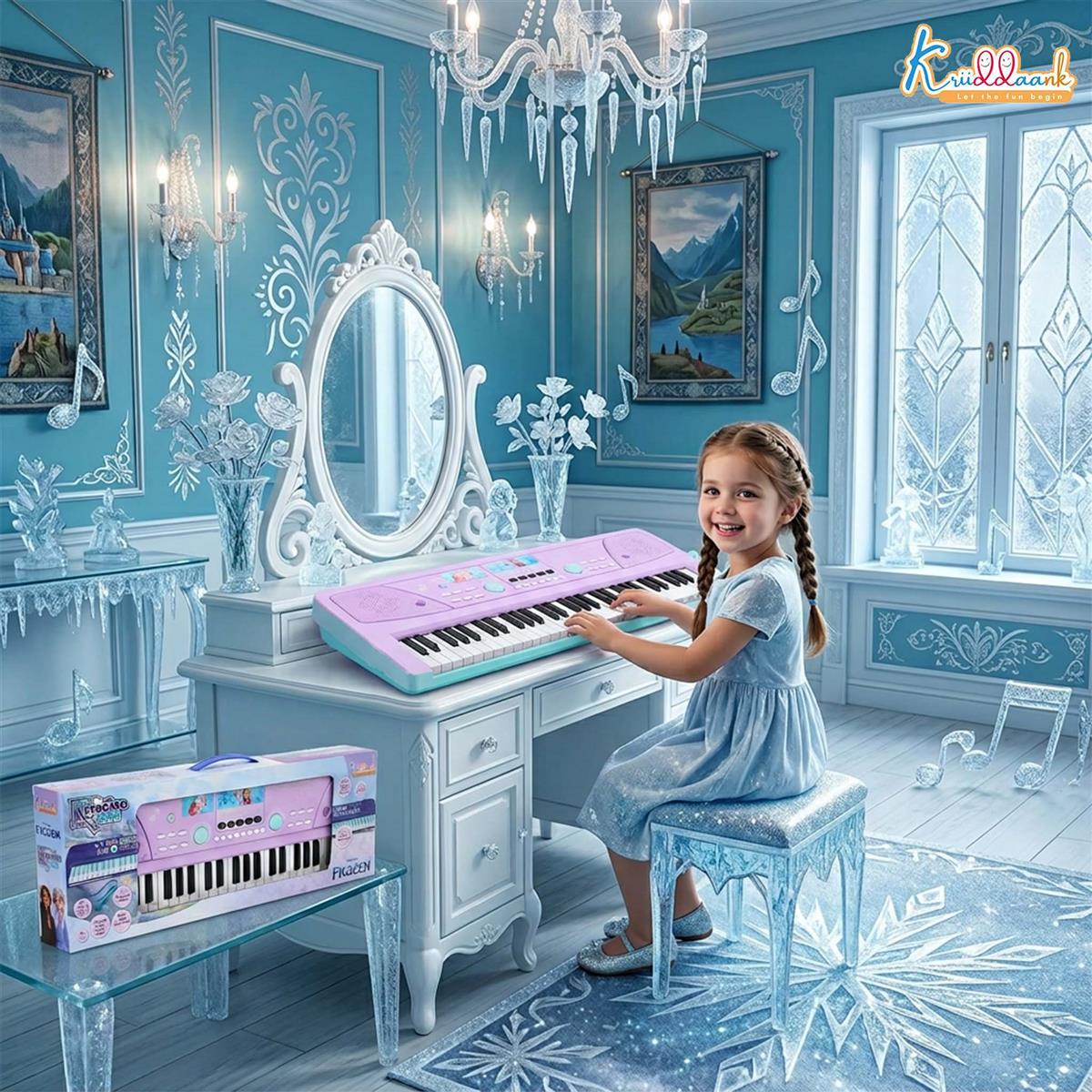 Kriiddaank Frozen Keyboard Piano for Kids with 50 Keys,