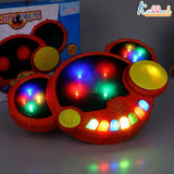 Kriiddank  Smiley Drum Musical Toy for Kids with 3 Drum Pads, Cymbal & Flashing 3D Lights