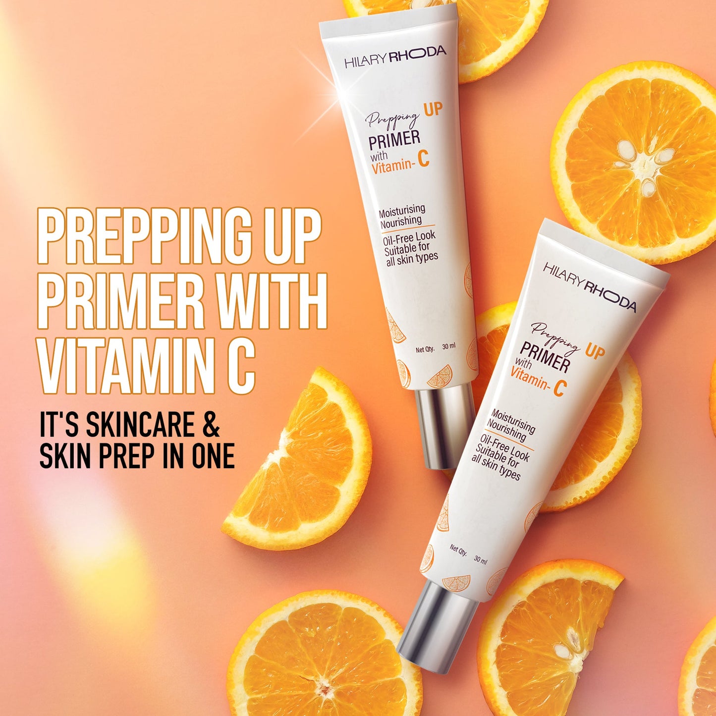Hilary Rhoda Prepping UP PRIMER with Vitamin C