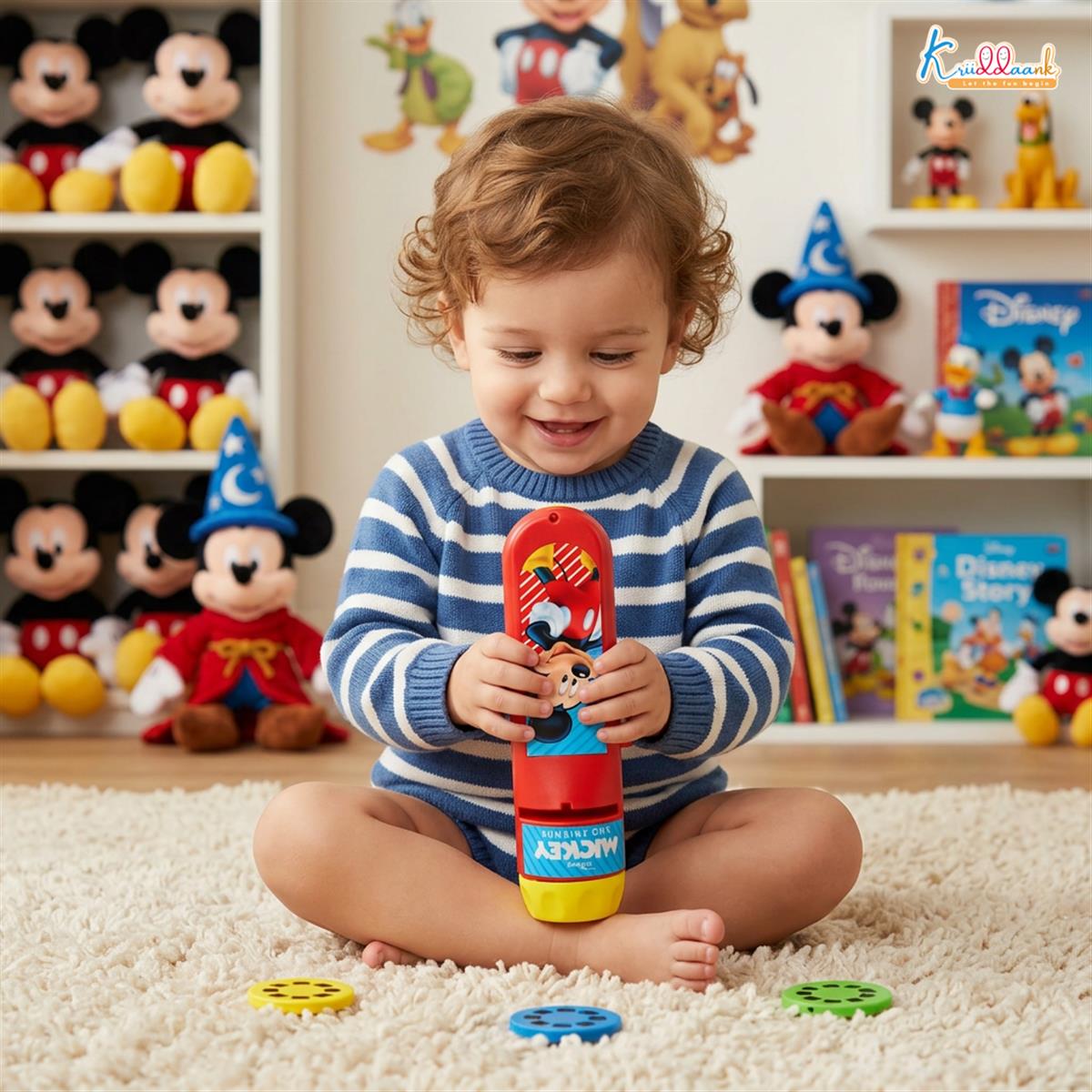 Kriiddaank Disney Mickey Mouse Projector Torch for Kids