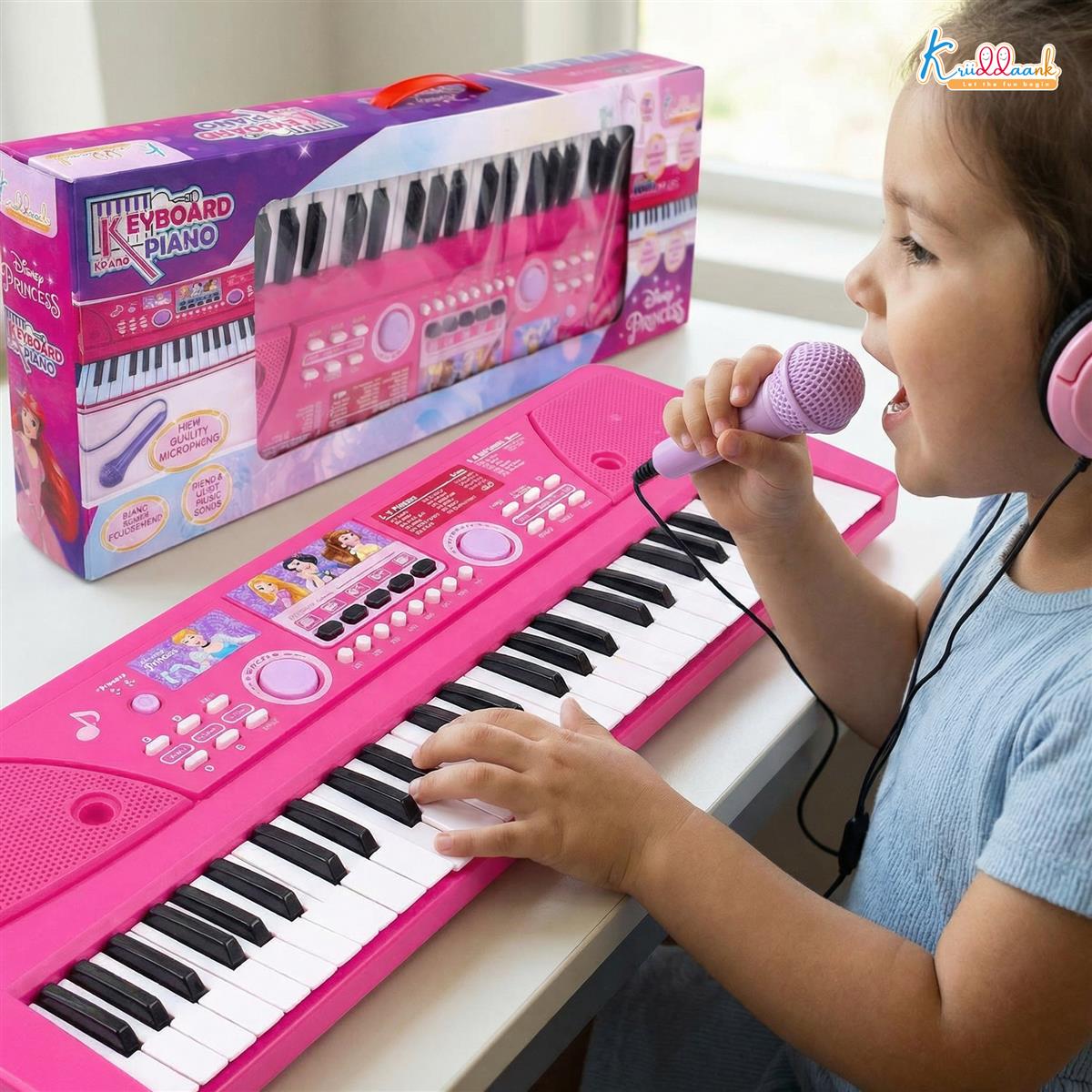 Kriiddaank Princess Keyboard Piano for Girls - 50 Keys (49 Scale Organ)