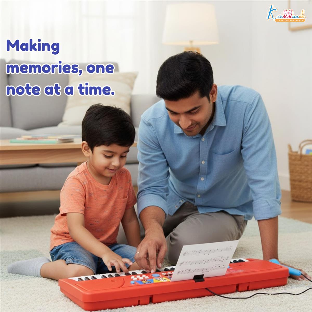 Kriiddaank Mickey Keyboard Piano for Kids - 60 Keys