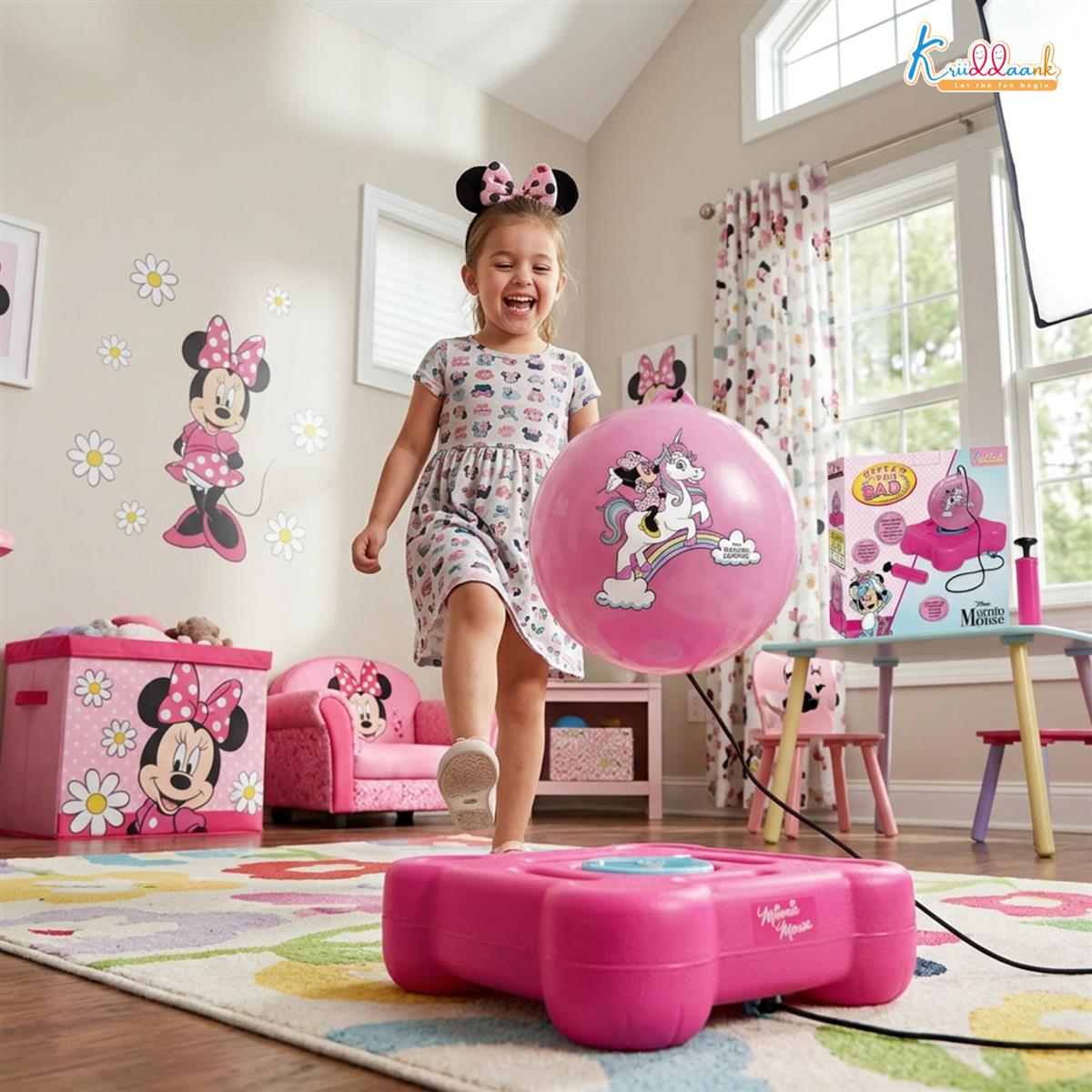 kriiddaank Disney Minnie Mouse Reflex Soccer Ball Solo Training Kit
