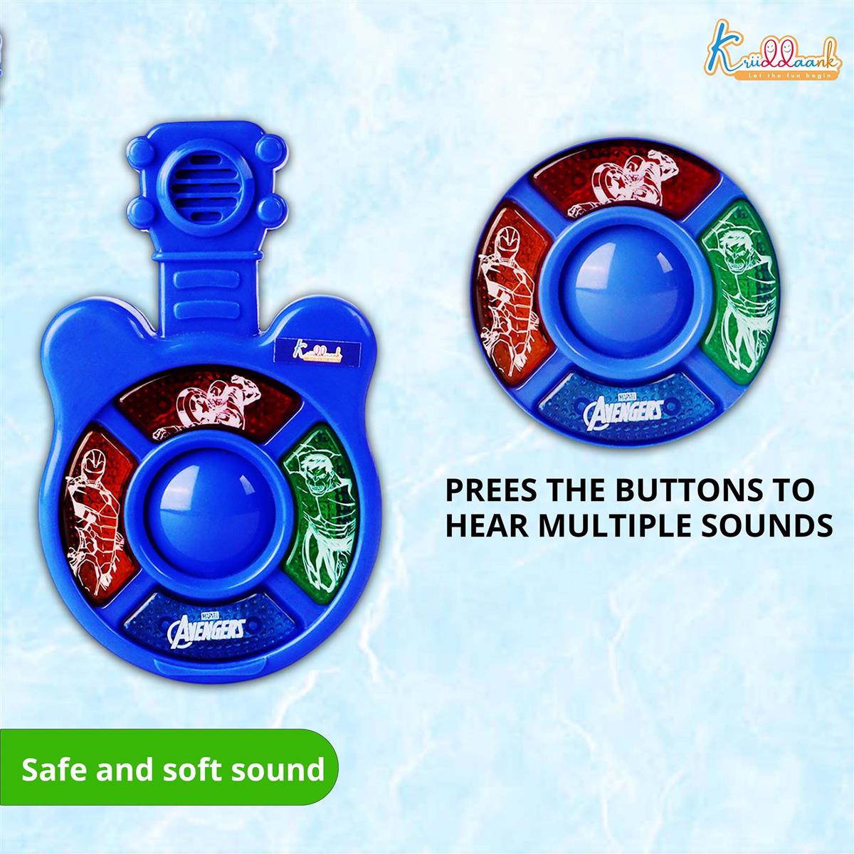 Kriiddaank Marvel Avengers Theme Mini Guitar Music Set for Kids Dark blue