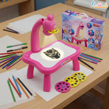 Kriiddaank Disney Princess Tracing Projector for Kids Pink