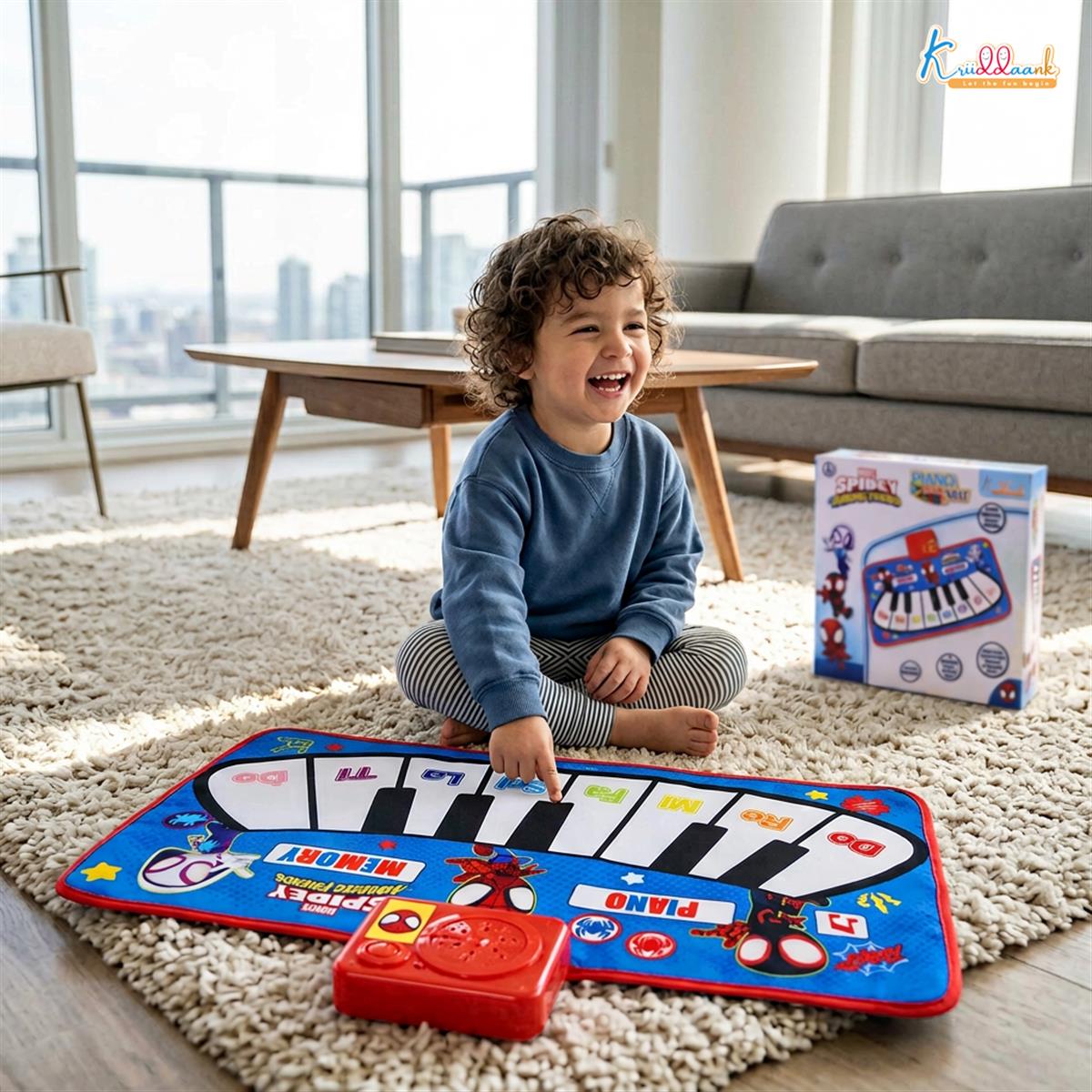 Kriiddaank Spiderman Piano Music Play Mat for Kids