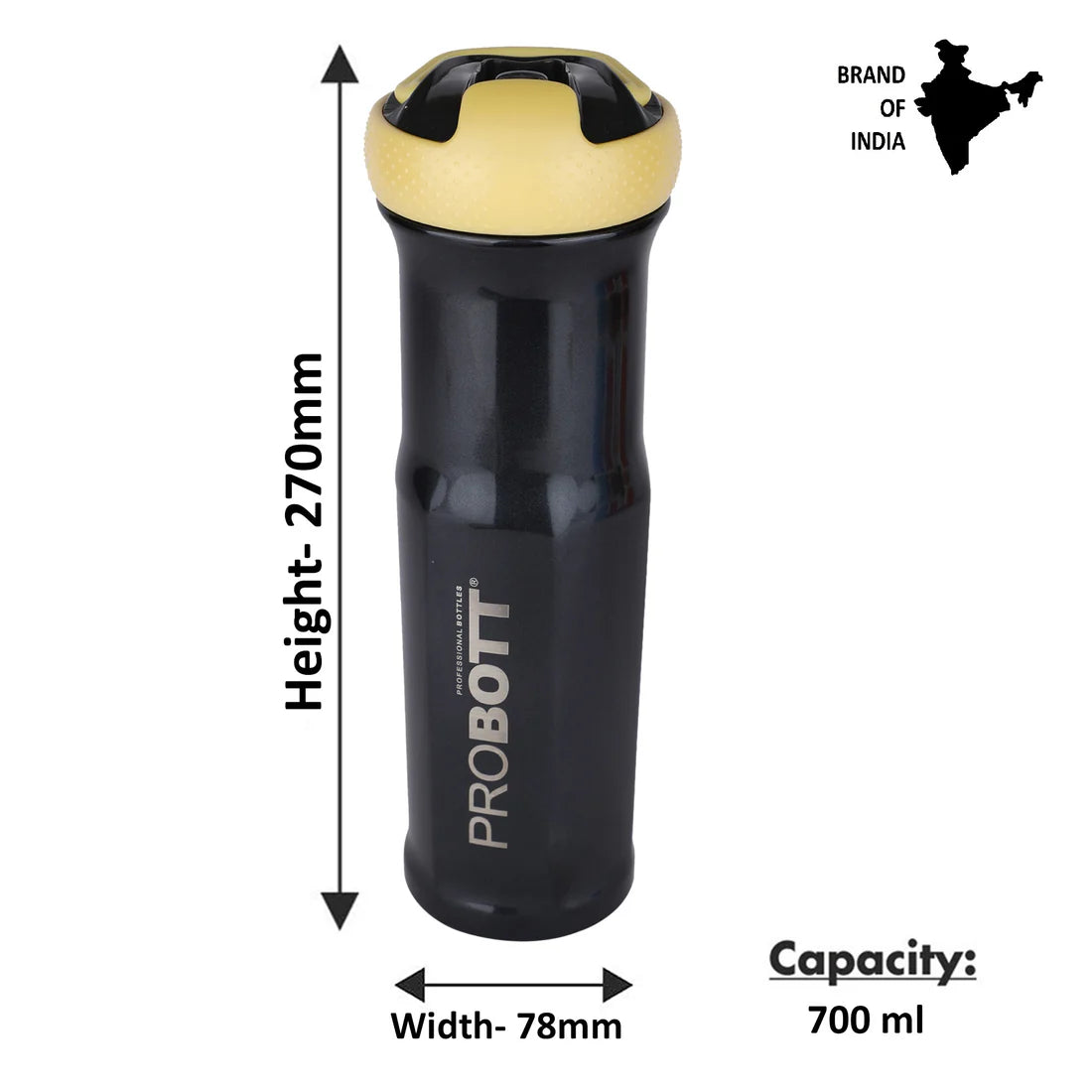 Probott Swipe Stainless Steel Water Bottle 600ml