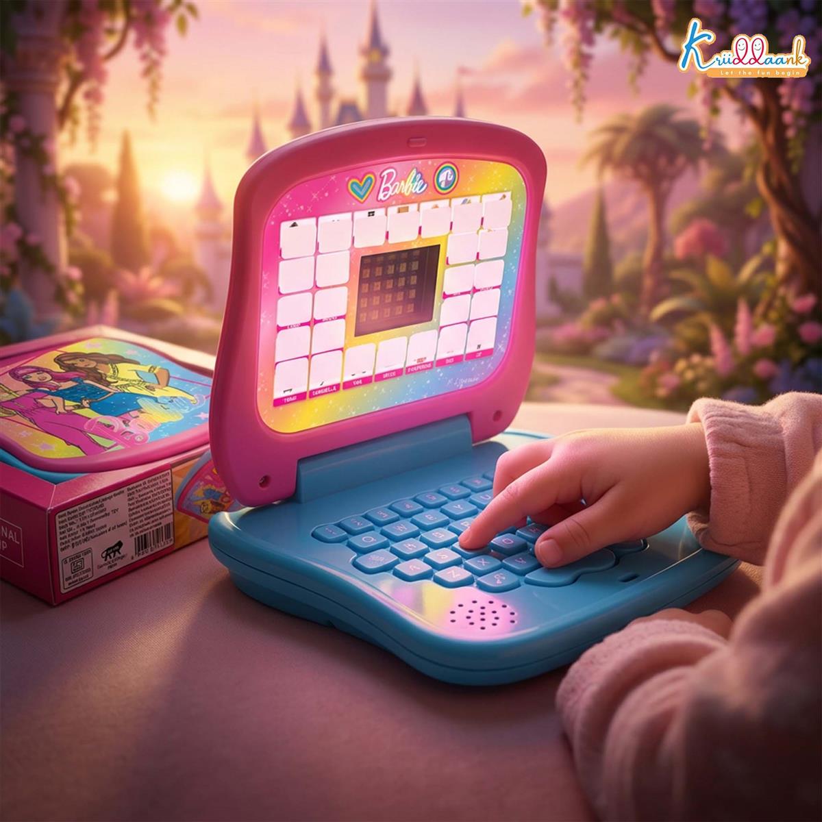 Kriiddaank Barbie Educational Laptop with Screen for Kids