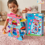 Kriiddaank Peppa Zig Zag Zoomer Ramp Racer Car Track for Toddlers Blue