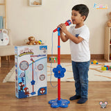 Kriiddaank Spiderman Microphone Stand for Kids - Portable Karaoke Set with Adjustable Stand (up to 106cm)