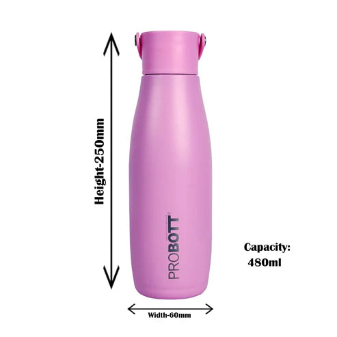 Probott Trendy Stainless Steel Water Bottles 480ml
