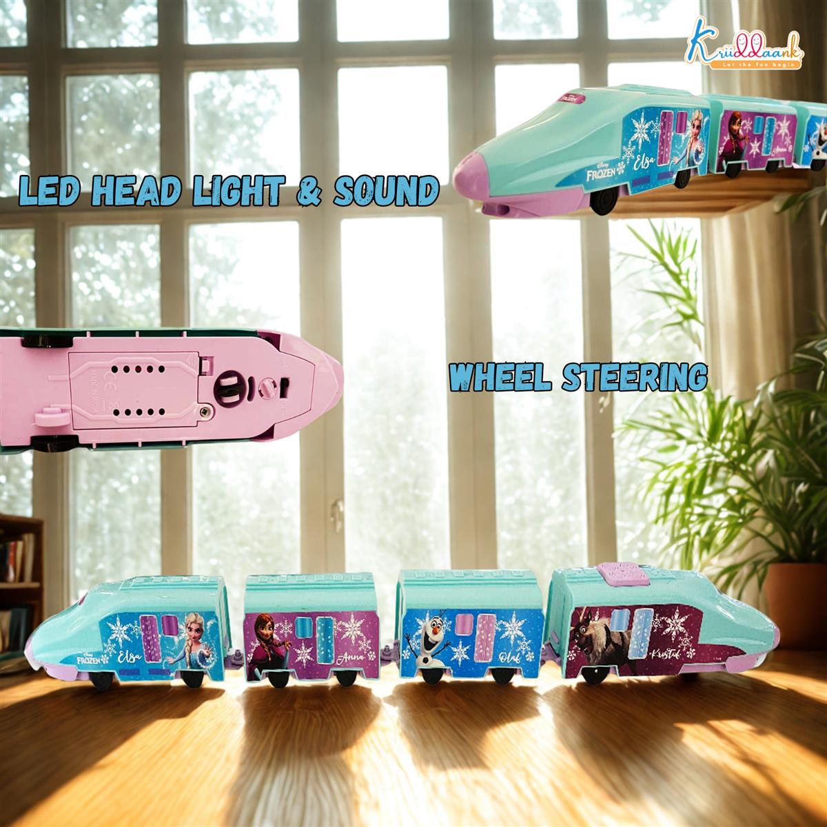 Kriiddaank Frozen Theme Remote Control Train Toy for Kids