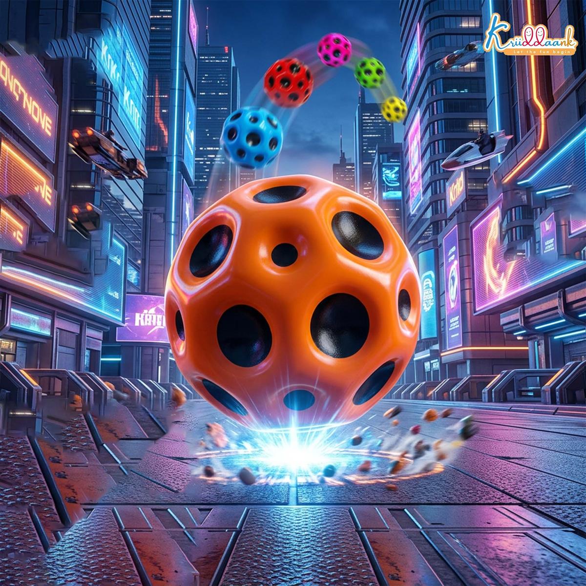 Kriiddaank Moon Bounce Ball Pack of 6
