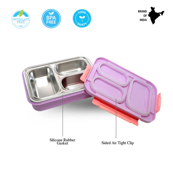 Probott Stainless Steel Lunch Box Purple 710ml