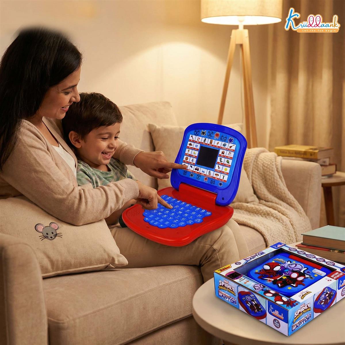 Kriiddaank Spiderman Educational Learning Laptop