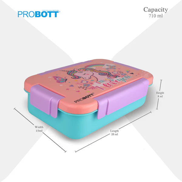 Probott Stainless Steel Lunch Box Green 710 ml