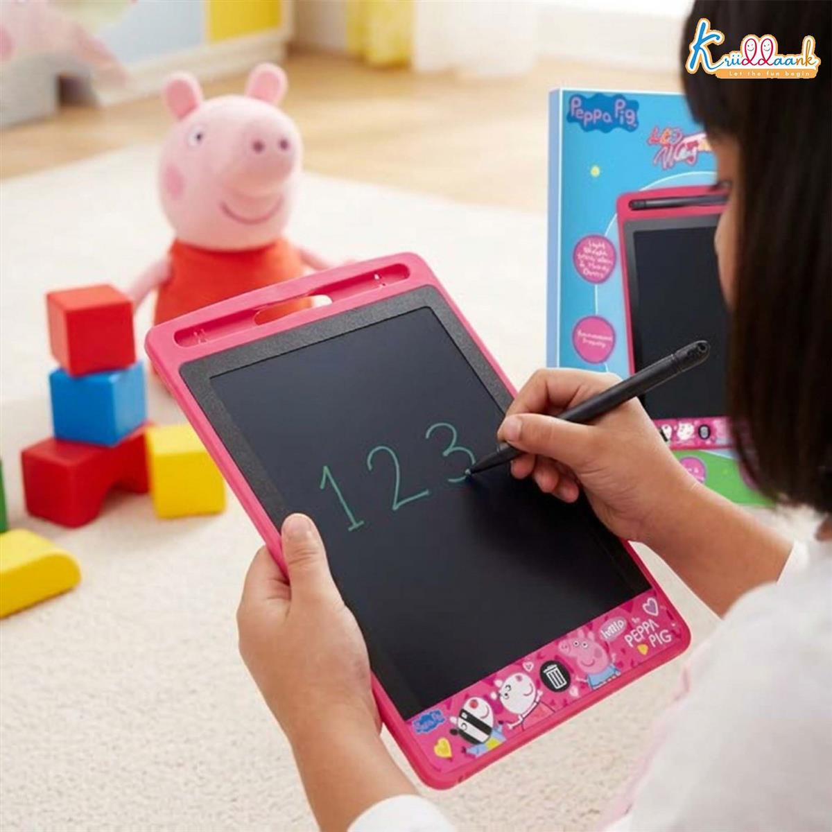 Kriiddaank Peppa Pig Theme 8.5 Inch LCD Writing Tablet for Kids