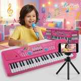 Kriiddaank Barbie 50 Keys Musical Keyboard Piano for Kids