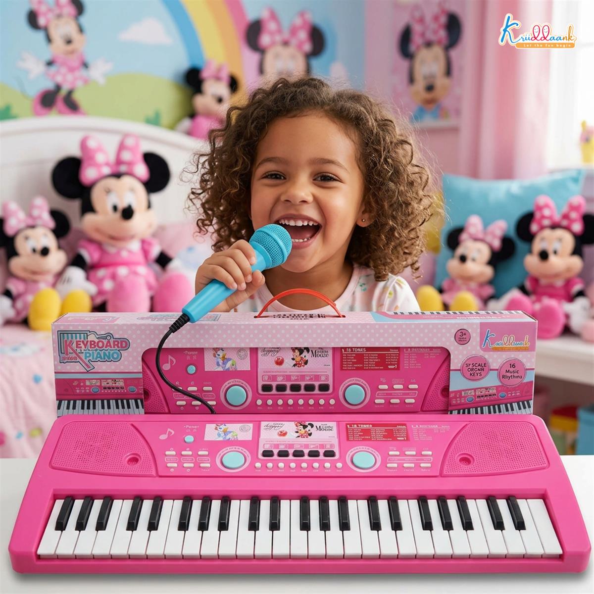 Kriiddaank Minnie Keyboard Piano 500 for Kids