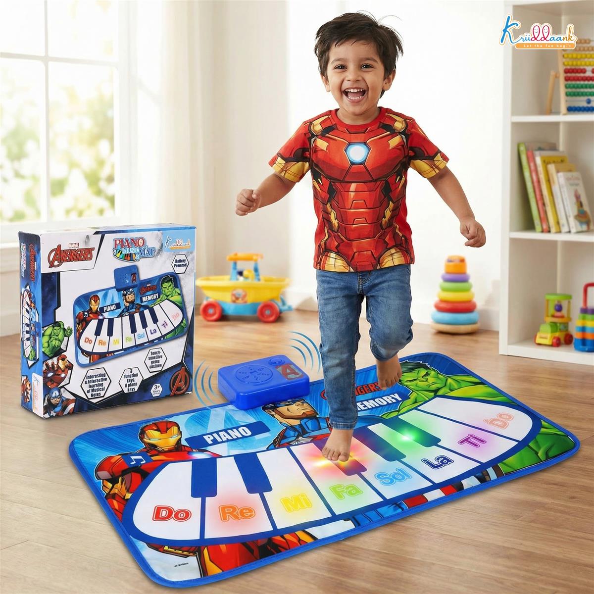 Kriiddaank Marvel Avengers Theme Piano Mat