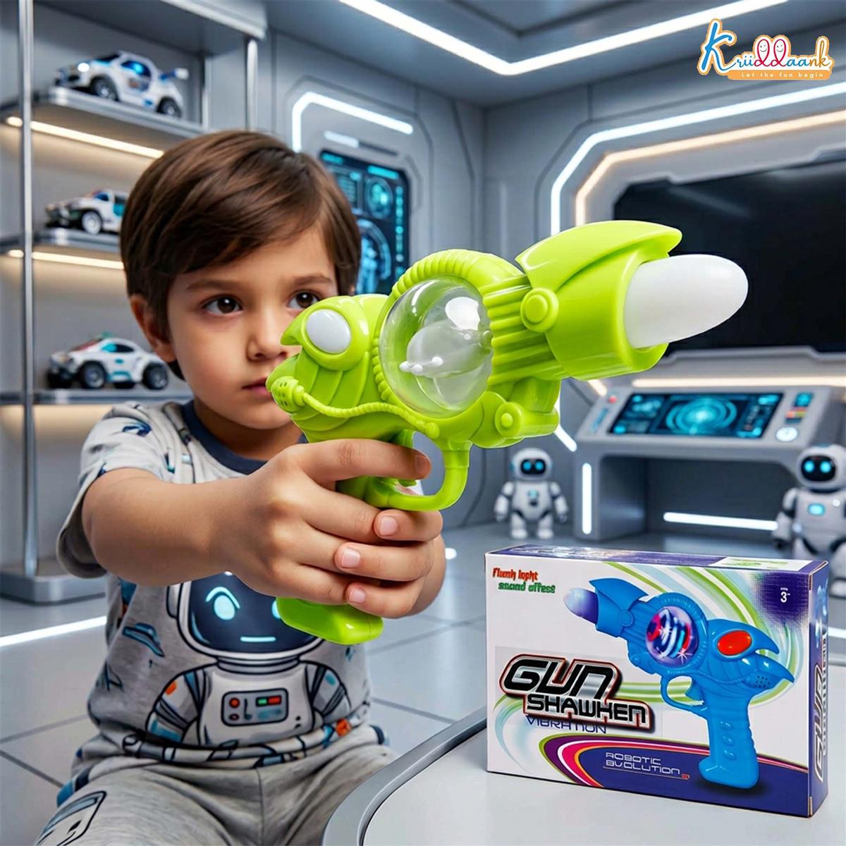 Kriiddaank Musical Gun Shooting Playset for Boys & Girls