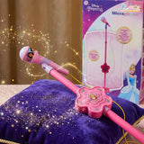 Kriiddaank Disney Princess Portable Karaoke Microphone for Kids with Adjustable Stand (Up to 106cm)