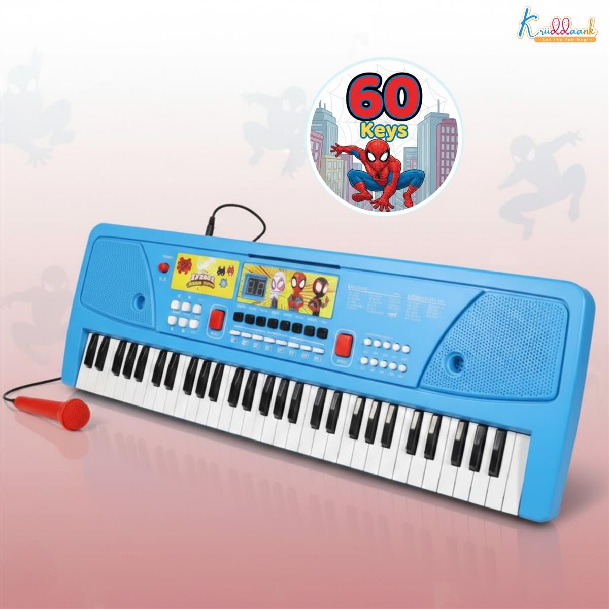 Kriiddaank Spiderman Keyboard Piano for Kids - 50 Keys