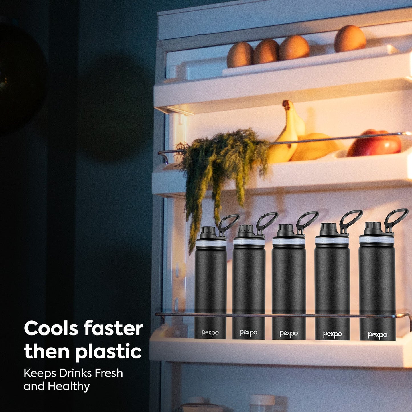 Pexpo Aqua Sip SS Water Bottle 800 ML
