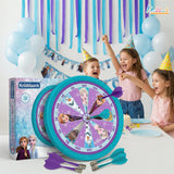 Kriiddaank Frozen 2-in-1 Double Fun Dartboard & Ludo Game for Kids - Safe Indoor Wall Target Shooting Game,