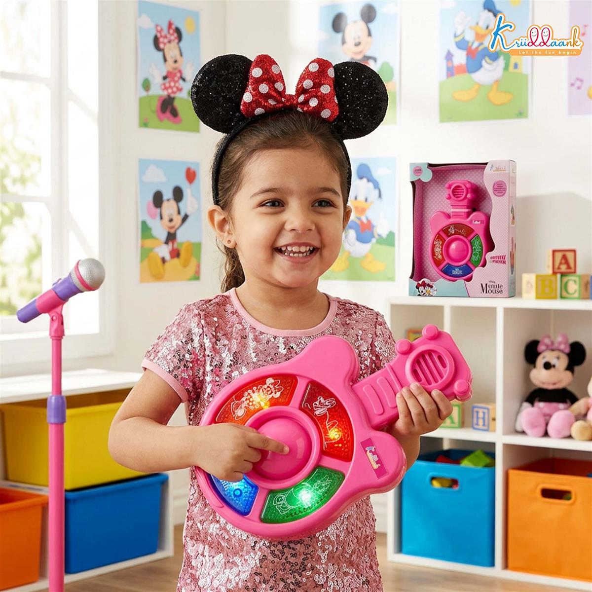 Kriiddaank Minnie Mini Music Guitar for Kids - Portable Musical Toy