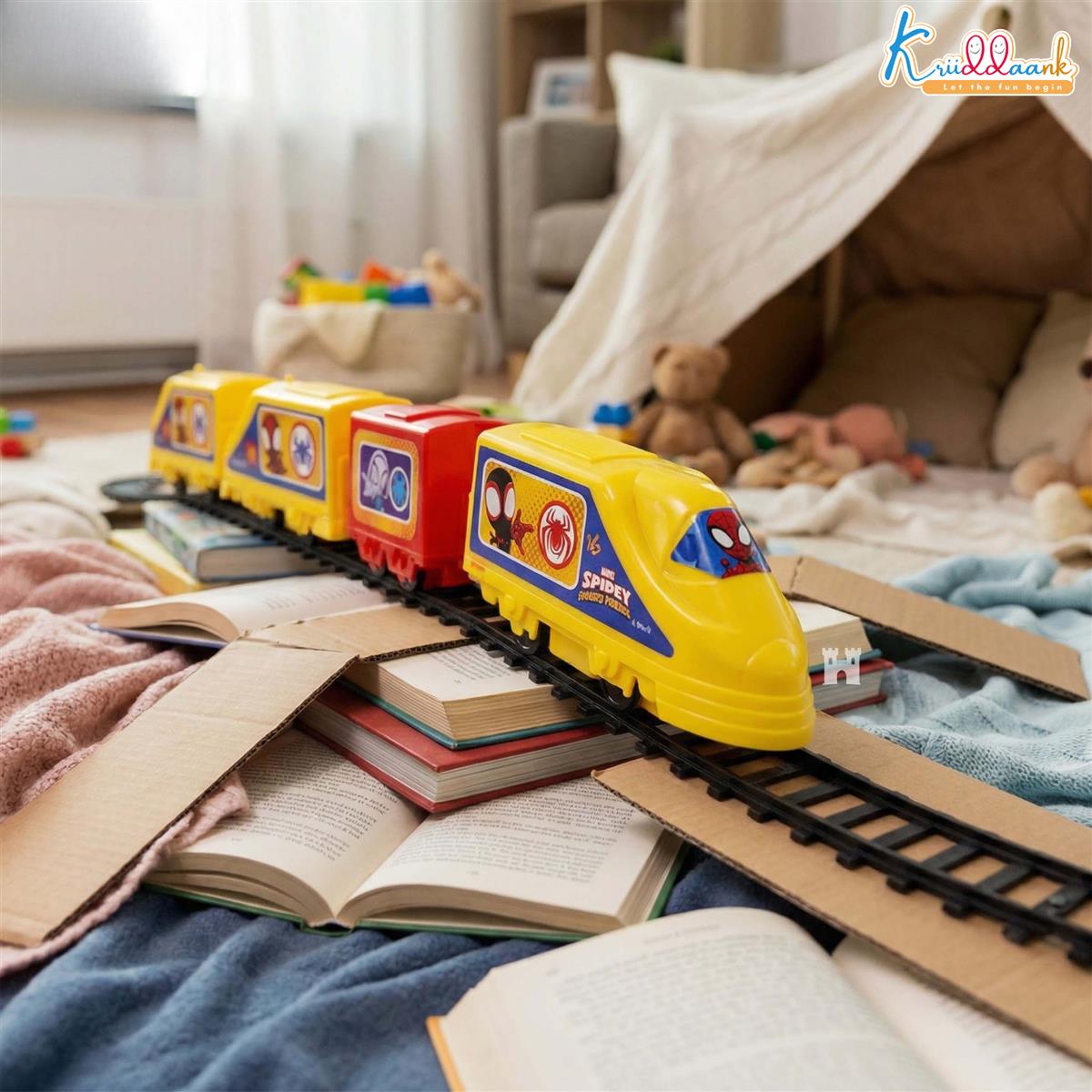 Kriiddaank Spiderman Bullet Train Set for Kids