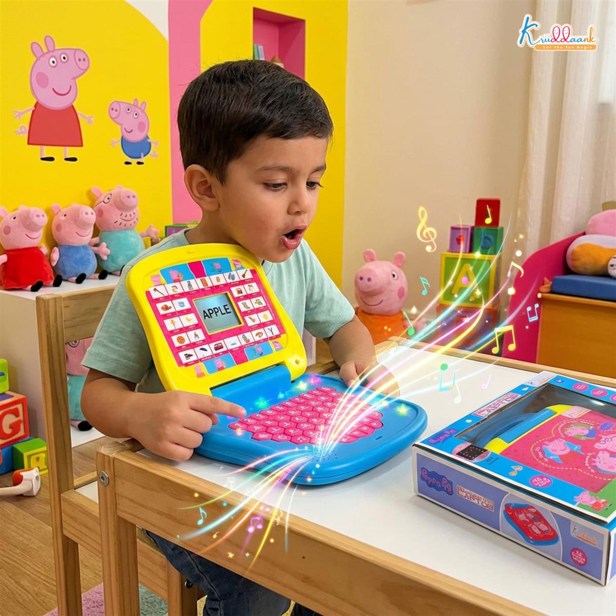 Kriiddaank Peppa Pig Educational Laptop for Kids