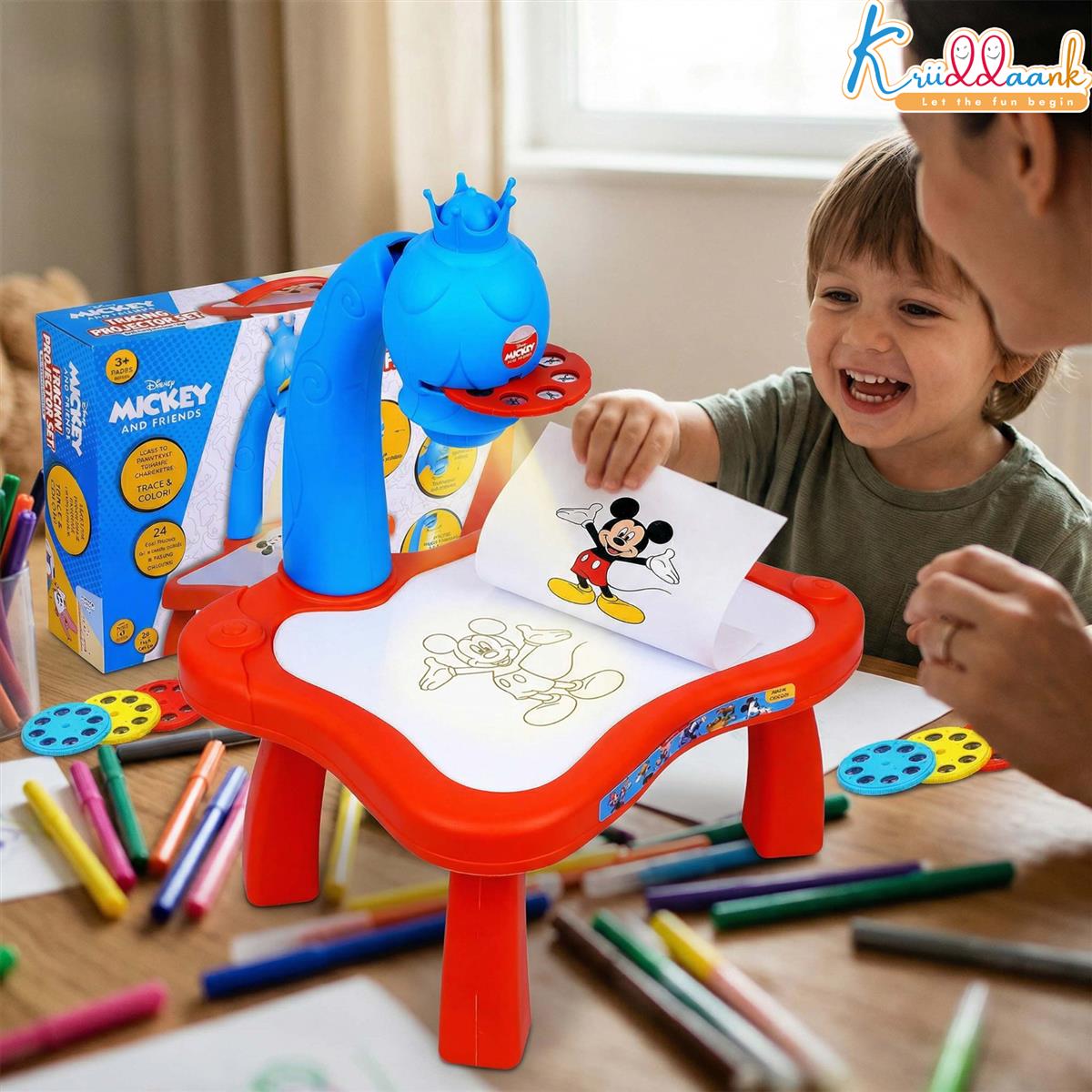 Kriiddaank Mickey Mouse Tracing Projector for Kids