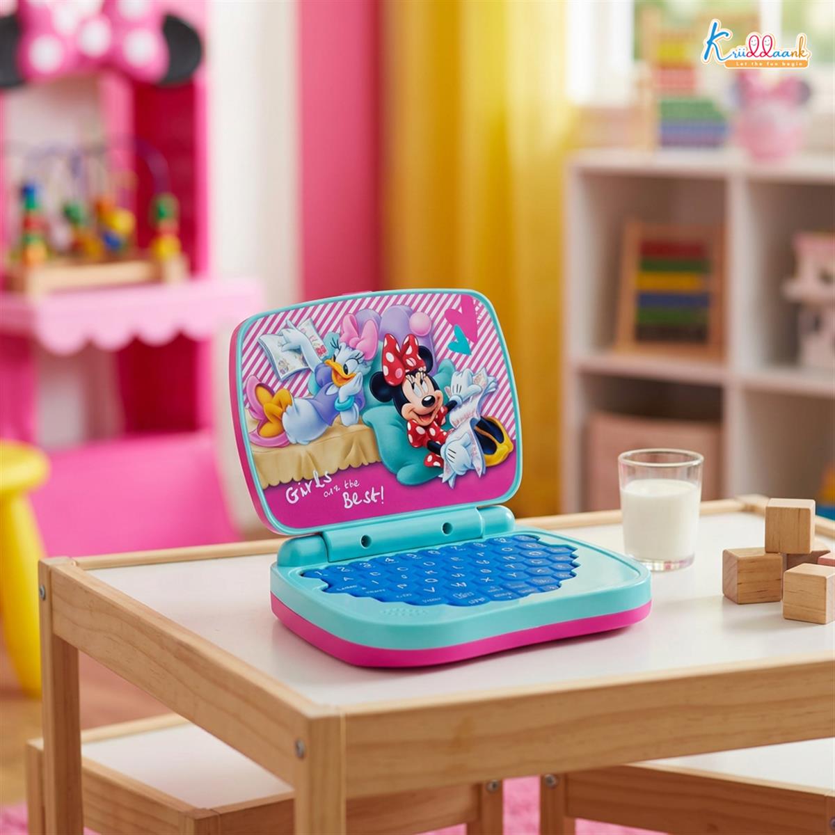 Kriiddaank LTW Minnie Mouse Theme Educational Laptop for Kids