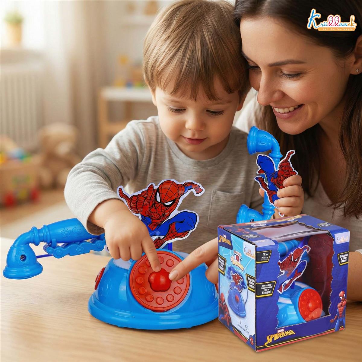 Kriiddaank Spiderman Talking Telephone Toy for Kids