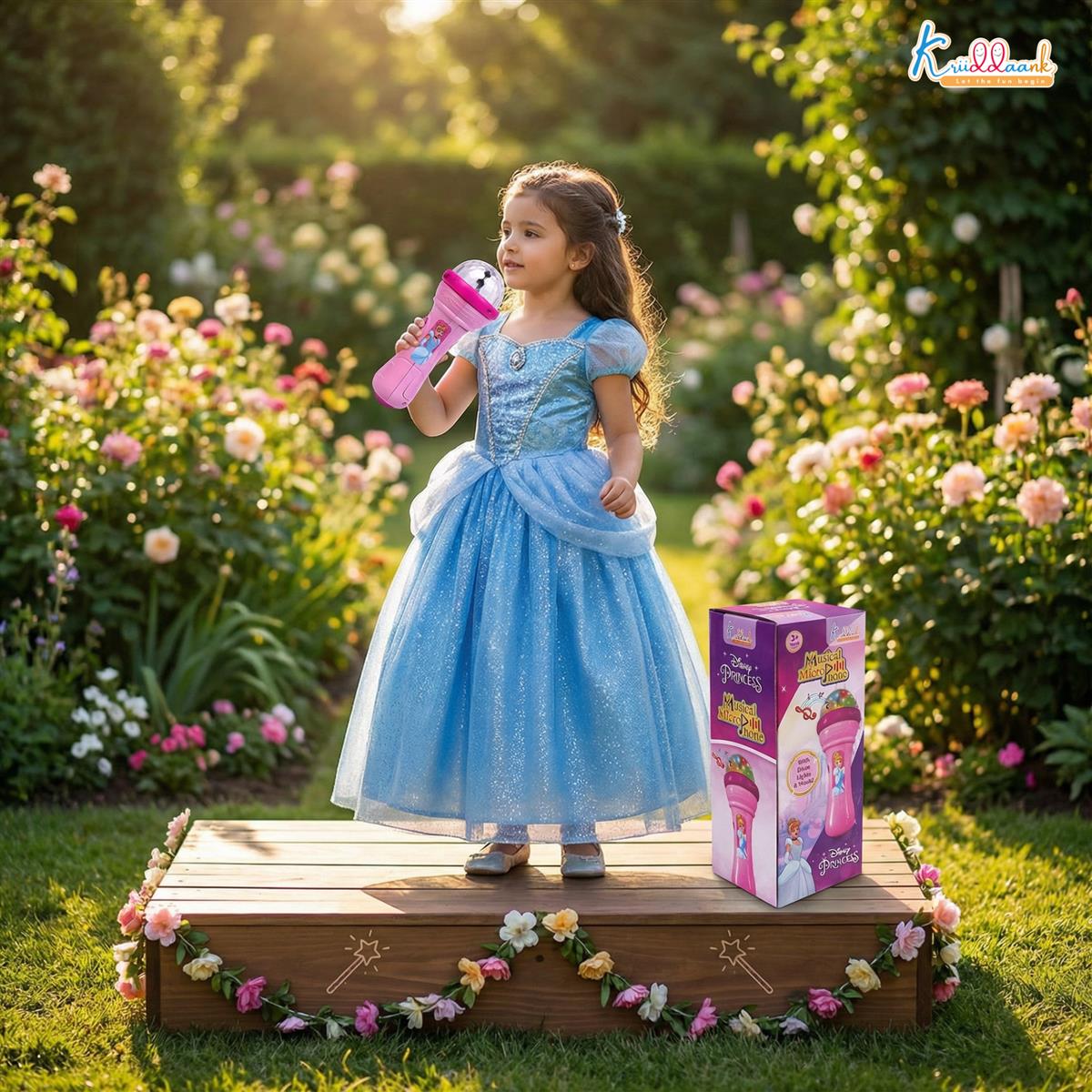 Kriiddaank Disney Princess Musical Microphone for Kids - Pink