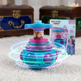 Kriiddaank Frozen Dizzy Glow Top - LED Light & Music Spinning Top Toy for Kids,