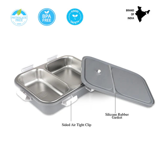 Probott Stainless Steel Lunch Box Gray 750ml