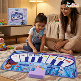 Kriiddaank Frozen Theme Piano Music Mat - Step-On Floor Piano with Elsa & Anna,