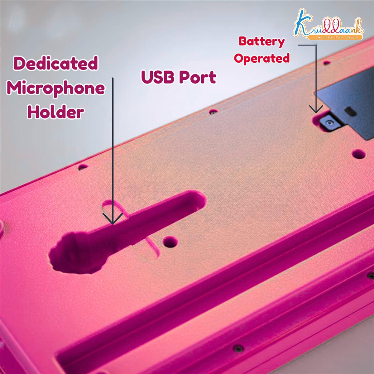 Kriiddaank Disney Princess Keyboard Piano for Kids - 37 Keys Pink
