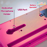 Kriiddaank Disney Princess Keyboard Piano for Kids - 37 Keys Pink